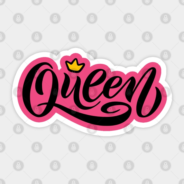 Queen of Hearts Sticker by Eskitus Fashion